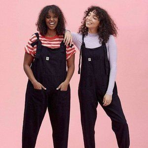 Lucy & Yak Atlas Dungaree - Washed Black Small